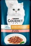 Purina Gourmet Perle Erlesene Streifen mit Lachs 85g
