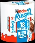 kinder Riegel Schokoriegel 18 Riegel 378g