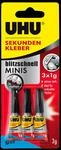 UHU Sekundenkleber Minis 3x1g