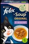 Purina Felix Soup Original mit Rind, Huhn, Thunfisch 6x48g