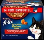 Purina Felix Sensations Gelees Geschmacksvielfalt vom Land in aromatischem Gelee