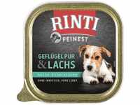 Rinti Feinest - Geflügel & Lachs, Schale 150 g, Grundpreis: &euro; 9,27 / kg