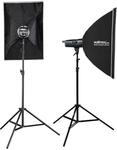 Emerger 200 Set Double 2 Studioblitze mit Softboxen