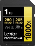 Lexar 1001431839, Lexar 1800x SDXC 1 TB V60 UHS-II Speicherkarte