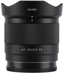 40mm F2.5 Sony FE Kompaktes und leichtes Objektiv