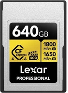 Lexar 1001434014, Lexar CFexpress 640 GB PRO Type A GOLD 4.0 Serie