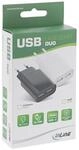 USB Ladeger&auml;t DUO wei&szlig;, 2-fach Netzteil, 5V/2,1A