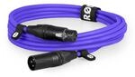 XLR3M-PU Premium XLR lila 3m Mikrofonkabel