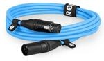 XLR3M-B Premium XLR blau 3m Mikrofonkabel