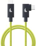 USB-C 4.0 Right-Angle Lime 1 m Solid Flex Cable, 240W