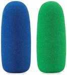 WS-Chroma Key Windschutz-Set 2 Schaumstoff-Teile, 1x Blau 1x Gr&uuml;n