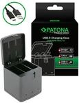 Premium Tripple-Charger Ladebox f&uuml;r GoPro Hero 13