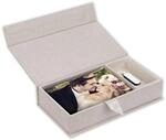 Box USB Lodi D f&uuml;r 10x15 Fotos und USB-Stick, creme