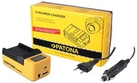USB Ladeger&auml;t f&uuml;r Canon NB4L NB5L mit LCD-Display