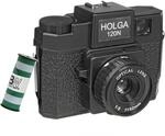 120N Set black, inkl. B+W Film, Rollfilm-Kamera