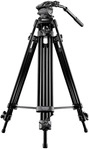 Mantona 18636, Mantona Dolomit 1300 Videostativ 188 cm mit fluidged&auml;mpftem...