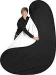 Walimex pro 16335, Walimex pro 2in1 Falthintergrund schwarz/wei&szlig; 150x200 cm