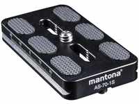 mantona 21463, Mantona AS-70-1S Schnellwechselplatte Arca-Swiss kompatibel, 70x38 mm