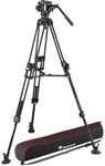Manfrotto MVK504XTWINFA, Manfrotto Fluid Videokopf 504X mit Stativ 645 Fast Twin Alu