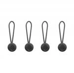 Micro Anchor Ankerschlaufen 4 Stk. Schwarz - z.B. f&uuml;r Leash, Cuff, Slide, Slide Lite