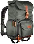 Luis junior Retro Fotorucksack gr&uuml;n mit Leder