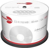 CD-R 80Min./700MB/52x Cakebox (50 Disc)