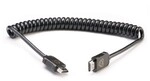 Full HDMI 4K60p Kabel, 40 cm, Spiralkabel