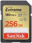 256 GB SDXC Extreme 180MB/s V30 UHS-I U3 Speicherkarte