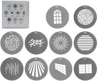 Gobo-Set 1 AS-GB-FMM-SET1 mit 10 Gobos f&uuml;r kreative Effekte