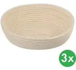 Ovales Halstuch, Rattan, 28 x 22 x 9 cm, 3 St&uuml;ck