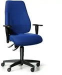 B&uuml;rostuhl EXETER LADY mit Armlehnen, blau