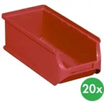 Sichtlagerk&auml;sten PLUS 2L, 102 x 215 x 75 mm, rot, 20 Stk.