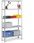Fachbodenregal FIX, 100 kg, 3000 x 1000 x 300 mm, Grundregal