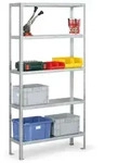 Fachbodenregal FIX, 100 kg, 3000 x 1000 x 600 mm, Grundregal