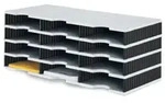 Sortiermodule, 12 x Standardfach, schwarz