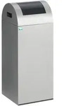 VAR Wertstoffsammelger&auml;t WSG 55 R, 60 Liter silber Einwurfklappe Anthrazit