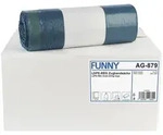 FUNNY LDPE-Regenerat Zugbands&auml;cke 120 Liter, blau, 36 my (Typ 60 extra) 250 St&uuml;ck
