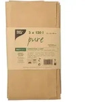 PAPSTAR Abfalls&auml;cke aus Papier "pure" 120 l 95 cm x 70 cm x 25 cm braun ,...