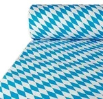 PAPSTAR Papiertischtuch mit Damastpr&auml;gung 50 m x 1 m "Bayrisch Blau", 1 Rolle 1