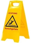Warnschild Achtung Rutschgefahr Mit Schriftzug