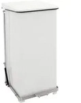 V-Part Industrieller Tritt-M&uuml;lleimer 90 Liter wei&szlig;