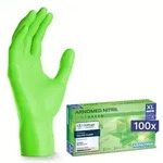 ARNOMED RAINBOW NITRIL LIME GREEN Nitrilhandschuhe gr&uuml;n puderfrei, VE 100...