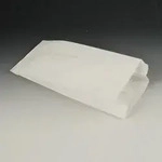 PAPSTAR Papierfaltenbeutel, Cellulose, gef&auml;delt 42 cm x 15 cm x 7 cm wei&szlig;