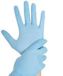 Meditrade Nitril steril Untersuchungshandschuhe blau puderfrei, VE 200 Paar 8/M