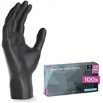ARNOMED CLASSIC LATEX BLACK Latexhandschuhe schwarz puderfrei, VE 100 St&uuml;ck XS