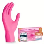 ARNOMED RAINBOW NITRIL MAGNOLIA PINK Nitrilhandschuhe pink puderfrei, VE 100...