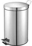 V-Part Tretabfalleimer 12 Liter Edelstahl hochglanz poliert