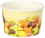 Starpak Eisbecher, Pappe rund 250 ml &Oslash; 10 cm, 6 cm rosa "Triangle", 6 x 200...