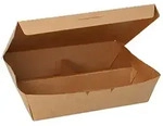 Starpak Lunchboxen, Pappe 3-geteilt 600 ml 5 cm x 14,8 cm x 18,3 cm braun 100...