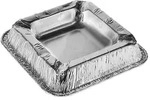 Starpak Aschenbecher, Alu eckig 2,2 cm x 12,5 cm x 12,5 cm, 8 x 50 St&uuml;ck 400 St&uuml;ck